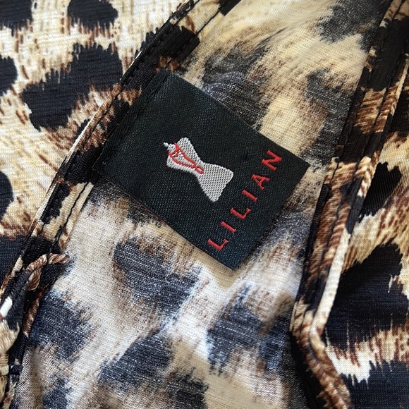 Lilian by Forever 21 Fitted, Strappy Cheetah Midi Dress - Picture 5 of 5